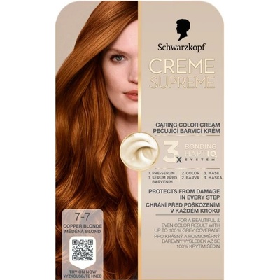 Schwarzkopf Creme Supreme 7-7 Měděná blond