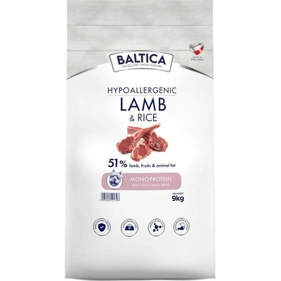 Baltica Nutraceutic Lamb with Rice Small Breed Mono 9 kg
