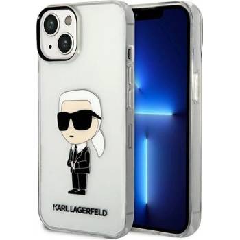 KARL LAGERFELD Кейс Karl Lagerfeld KLHCP14MHNIKTCT за iPhone 14 Plus 6.7"", прозрачен, твърд, Ikonik Karl Lagerfeld