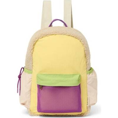 STUDIO NOOS - Patchwork Midi BACKPACK - batůžek Butter Yellow