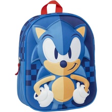 Cerda 3D dětský batoh SONIC 1 kapsa modrý 31 cm