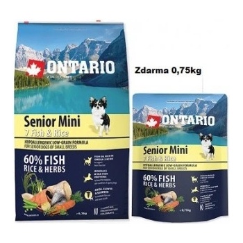 Ontario Senior Mini 7 Fish & Rice 6,5 kg