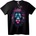 NOONEBRAND Тениска Неонов Лъв - 5XL, Black