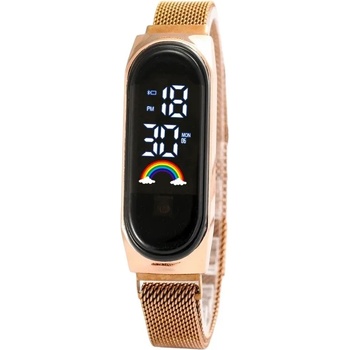 NUBI Дамски часовник NUBI Band, Метална каишка, Златен (M6-GOLD)