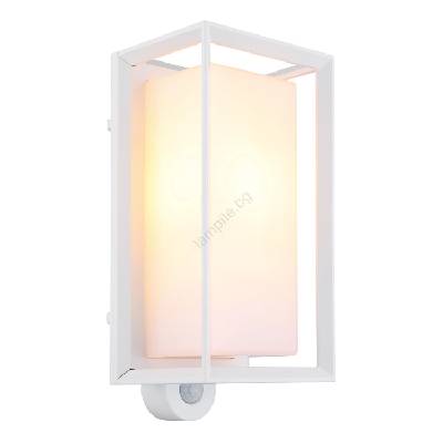 31982WS - Екстериорен аплик със сензор LOGANA 1xE27/60W/230V IP44 бял (GL7948)