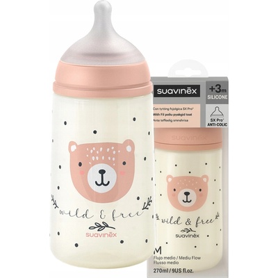Suavinex dojčenská fľaša Dreams ružová 270 ml