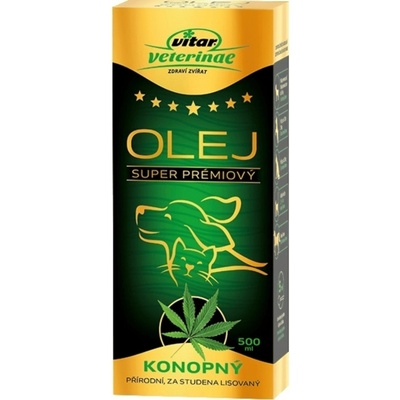 Vitar Veterinae Konopný olej 500ml