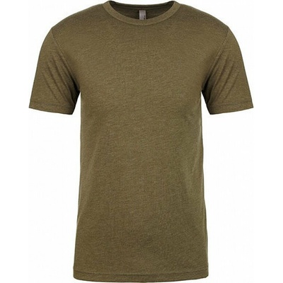 Next Level Apparel Lehké směsové tričko Next Level vojenská NX6010 zelená