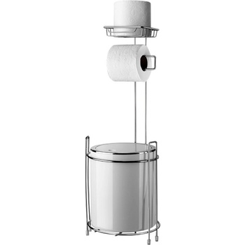 Metalife Стойка за тоалетна с кош Metalife AK-755B, За кошче, хартия и телефон, Инокс/хром (AK-755B)
