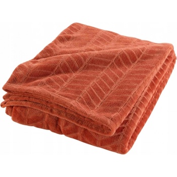 Douceur d'intérieur polyester oranžová Deka 180x220