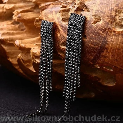 Fashion Jewelry Visací náušnice Vintage Style černé OE380