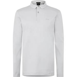 Boss Блуза с яка Boss Men's Pirol Long-Sleeve Polo Shirt Timeless Design - Lt Pas Grey 054