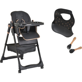 Moni Столче за хранене Moni - Lindo, черно + подарък (111590)