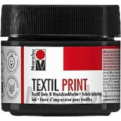 Marabu textilní barva na sítotisk a linoryt černá 100 ml