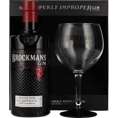 Brockmans Intensely Smooth Premium Gin 40% 0,7 l (dárkové balení 1 sklenice) – Zboží Dáma