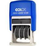 COLOP Дата на печат COLOP S120 Mini с писмо син корпус черен тампон BE01051200 (BE01051200)