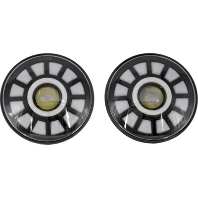 Súprava 7" LED svetlometov, Čierna, Jeep Wrangler JK, TJ, CJ's, serie XBS, Dart