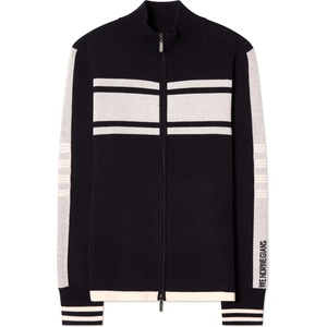 We Norwegians Мъжки вълнен пуловер We norwegians Rocky FullZip Merino jacket - Navy Blue (005-6425-0111)