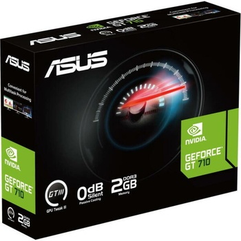 Image 1 of ASUS GeForce GT 710 EVO 2GB DDR3 (GT710-SL-2GD3-BRKE/90YV0I70-M0NA00)
