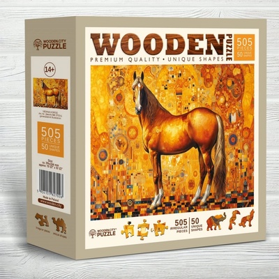 WOODEN CITY Dřevěné Vídeňský kůň 505 dílků
