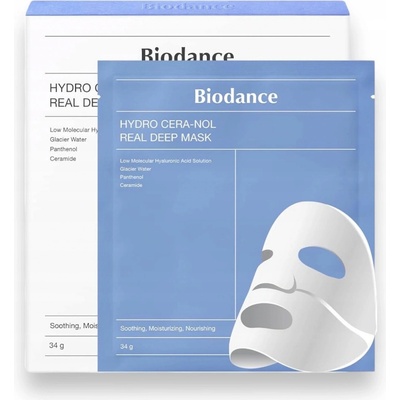 Biodance Hydro Cera-Nol Real Deep Mask - Hydrogelová pleťová maska s ceramidy 34g 4 ks – Zboží Dáma