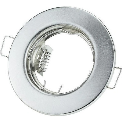 OPTONICA 2БР/КУТИЯ КРЪГЪЛ КОРПУС ОРИЕНТИРУЕМА ИНОКС ТЯЛО Ø82x29mm Ø75mm G5.3 (5171-N)