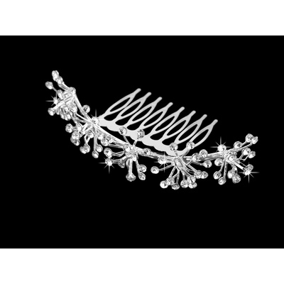 Hřeben do vlasů s broušenými kamínky crystal 1 ks