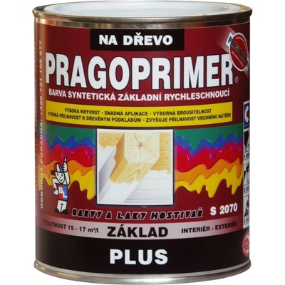 Pragoprimer Plus S 2070 odtieň 0100 biela 0,6l, pragoprimer S 2070 biela 0100 0,6l, TFarb
