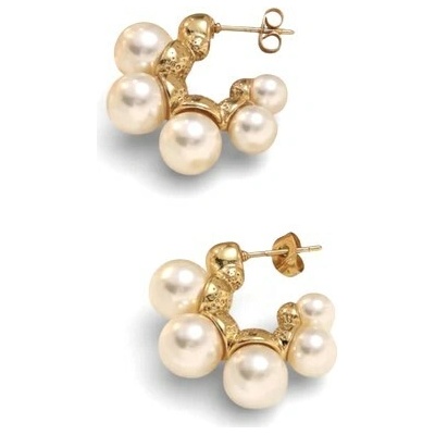 ORNAMENTI Pozlacené náušnice Five Pearl gold NI800164