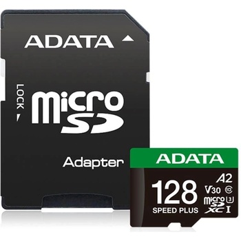 Image 1 of ADATA microSDXC 128GB Speed Plus U3/C10/A2/V30 (UD128GUI3V30A2SP-RA1)