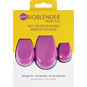 EcoTools Bioblender Makeup Sponge Purple 3pcs Set комплект гъбички за жени 1 бр