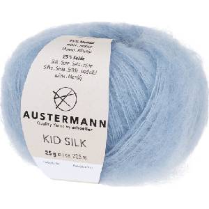 Austermann Kid Silk 98233-29 Smoke Blue Плетива прежда (98233-29)