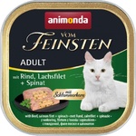 Animonda Vom Feinsten Adult Cat говеждо, сьомга + спанак 100 г