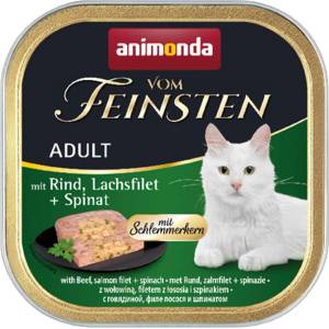 Animonda Vom Feinsten Adult Cat говеждо, сьомга + спанак 100 г