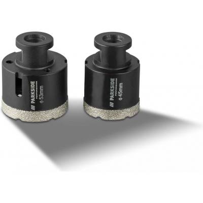PARKSIDE PERFORMANCE Diamantové vrtací korunky Průměr 45 / 53 mm