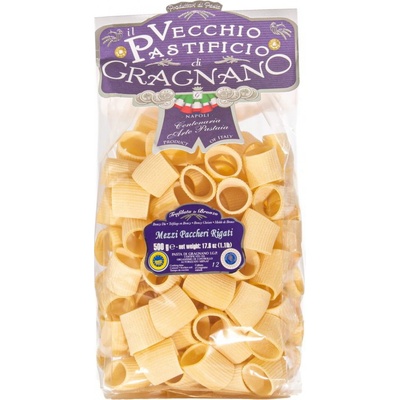 Gragnano polovičné Paccheri Rigati 0,5 kg