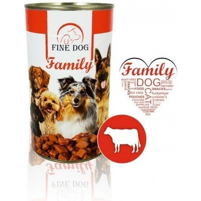 Fine Dog Family s hovězím 1240 g