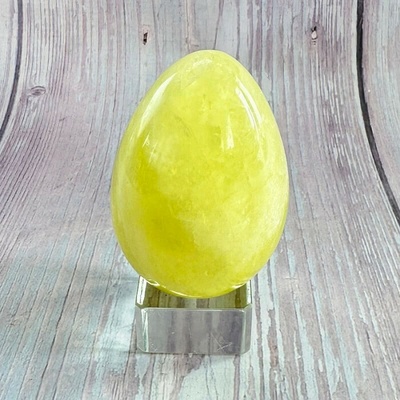 Nefertitis Citrín lemon vajíčko 26 NF60703 - cca 6,4 x 4,3 cm, 167 g