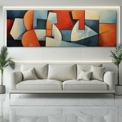 Obraz na plátně - Mluvky, Abstrakce FeelHappy.cz Vyberte rozměr obrazu (šířka x výška): 90 x 30 cm