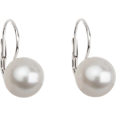 Pavona visací s perlou Swarovski bílé kulaté 31143.1