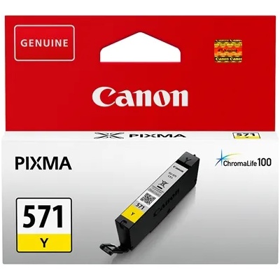 Canon Оригинален патрон Canon CLI-571X, 650 страници/5%, Yellow (3015100504)