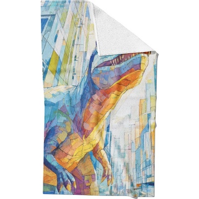 Takoy rýchloschnúci uterák 30 x 50 mestský dinosaurus