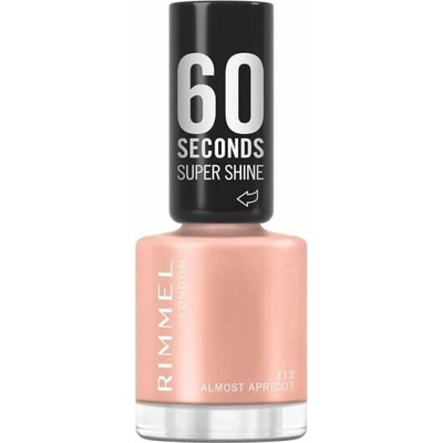 Rimmel London RIMMEL Super Shine 60 Seconds lak na nehty 112 Almost Apricot 8 ml, 112 A. Apricot