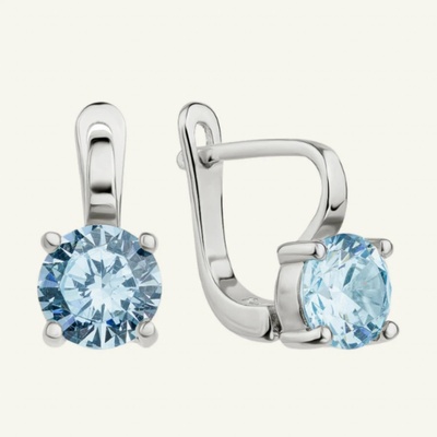 SilveAmo stříbrné náušnice Ocean CK2FT404