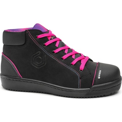 PORTWEST Base MARGOT TOP B0241B S3L kotníková obuv Černá/fuchsiová