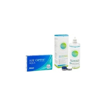 Image 1 of Alcon Air Optix Aqua (6 лещи) + Solunate Multi-Purpose 400 ml с кутия