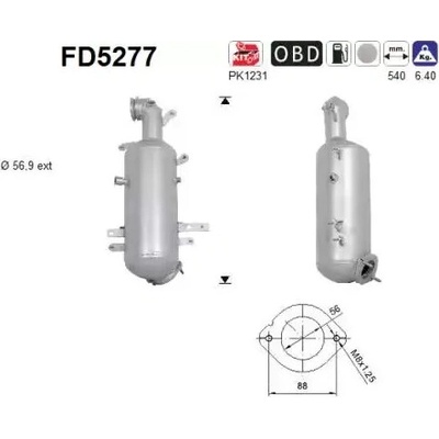 AS Filtr pevných částic ASA FD5277