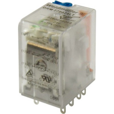 Weidmüller DRM270524LT/2CO/24V AC, 7760056073 zátěžové relé, monostabilní, 1 cívka, 250 V/AC, 10 A, 20 ks