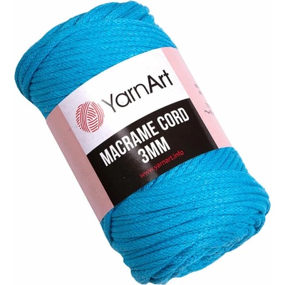 YARNART Macrame Cord 3 mm 85 m 763 Azure юта (Macrame Cord 3 mm 763)