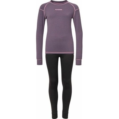 Klimatex Pikao dětský set funkčního prádla fialová